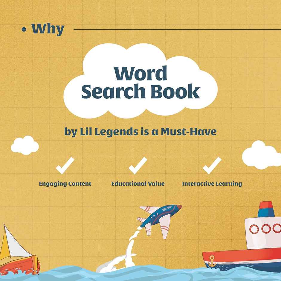 Oswaal Books Lil Legends Interactive Learning Book - Word Search Puzzles For Kids | Ages 4+