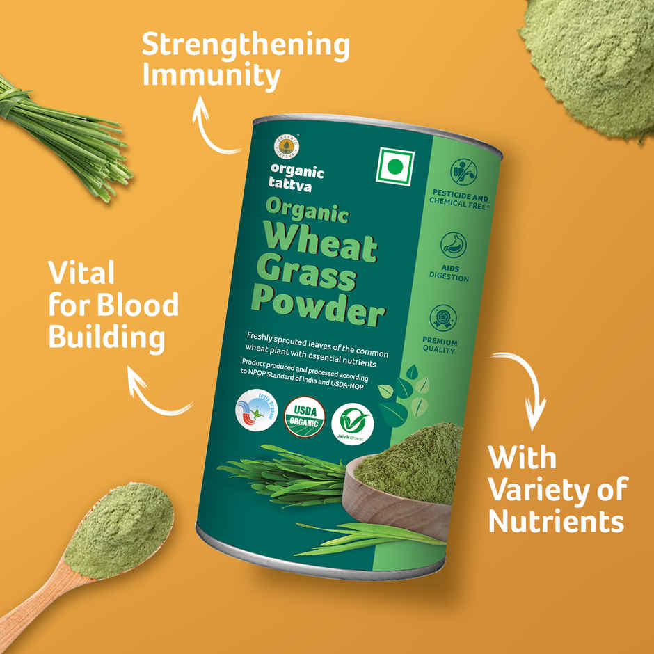 Organic Tattva Wheat Grass Powder