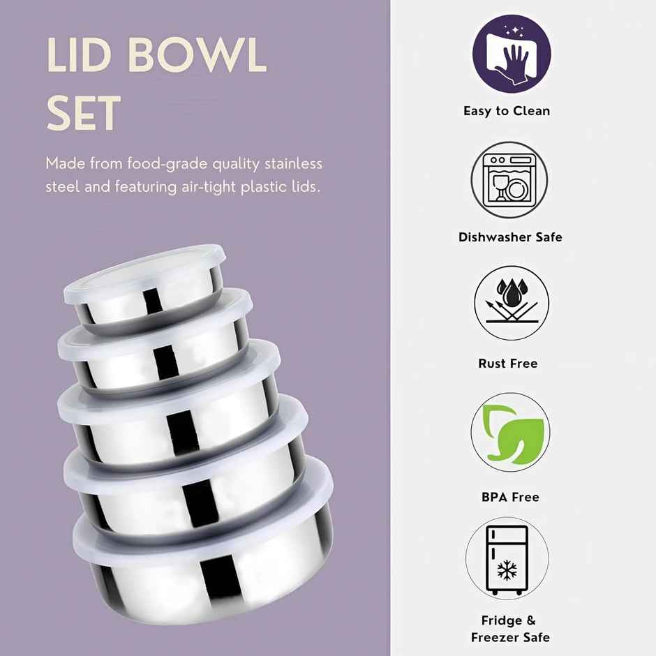 Jensons Lid Bowl Set