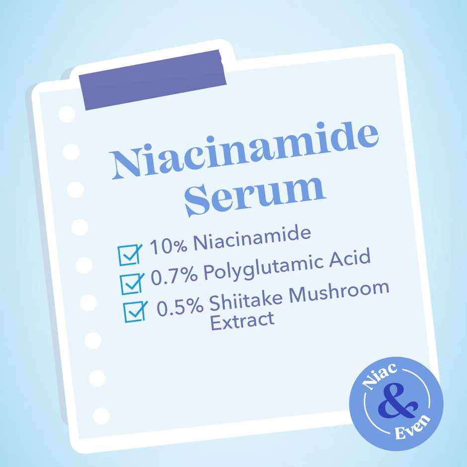Blue Heaven 10% Niacinamide for Glowing Skin Face Serum for Women