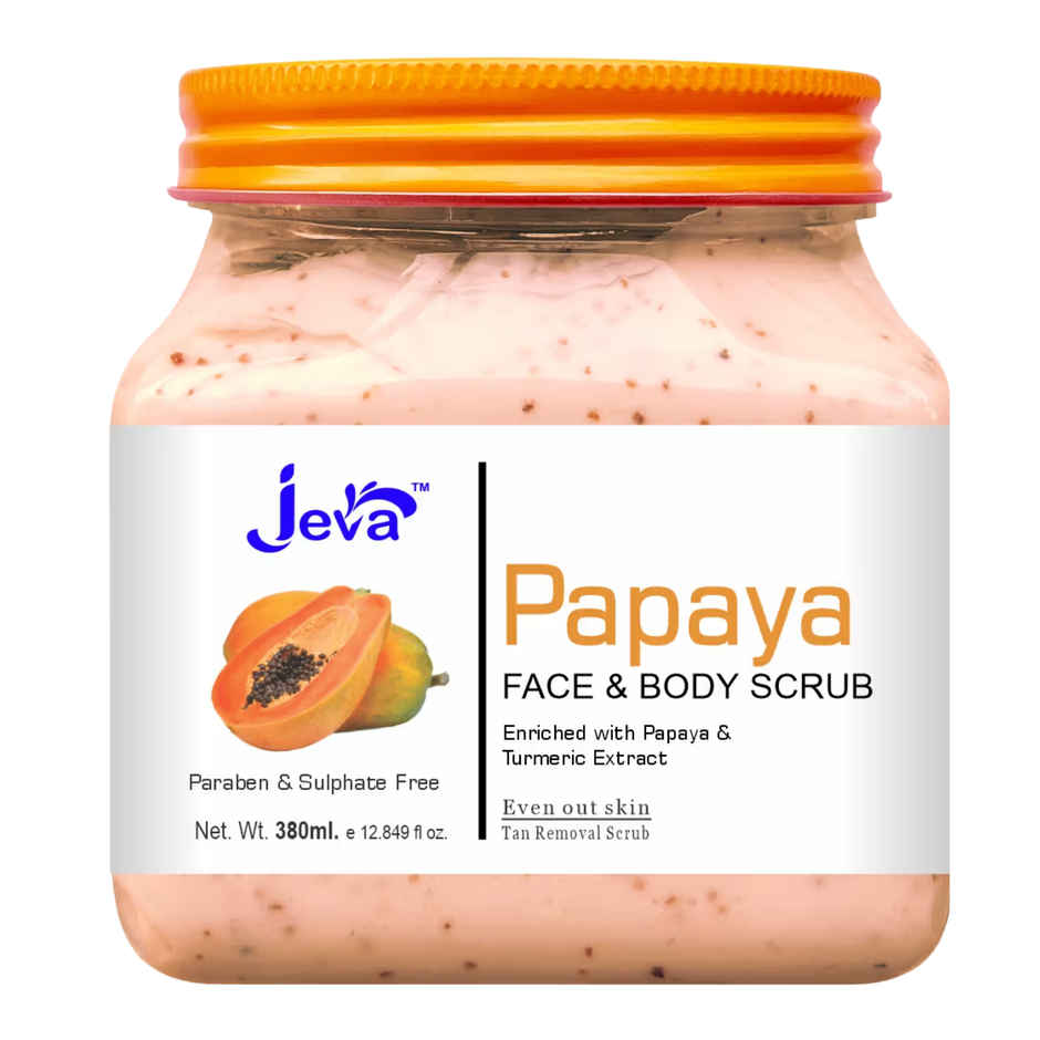 Jeva Papaya Tan Removal Scrub | Brightening & Smoothening