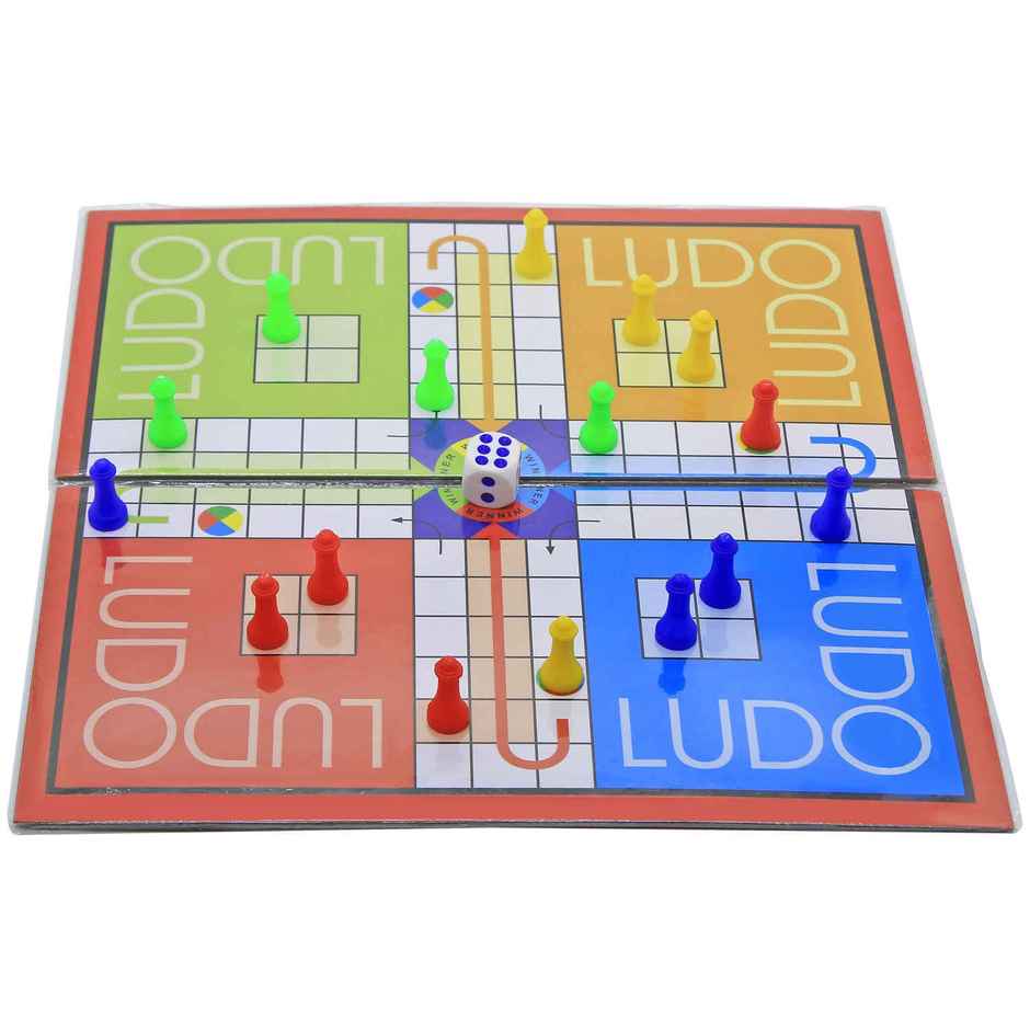 Ekta Royal Ludo & Snakes Junior Board Game, Classic Strategy Game for All Ages