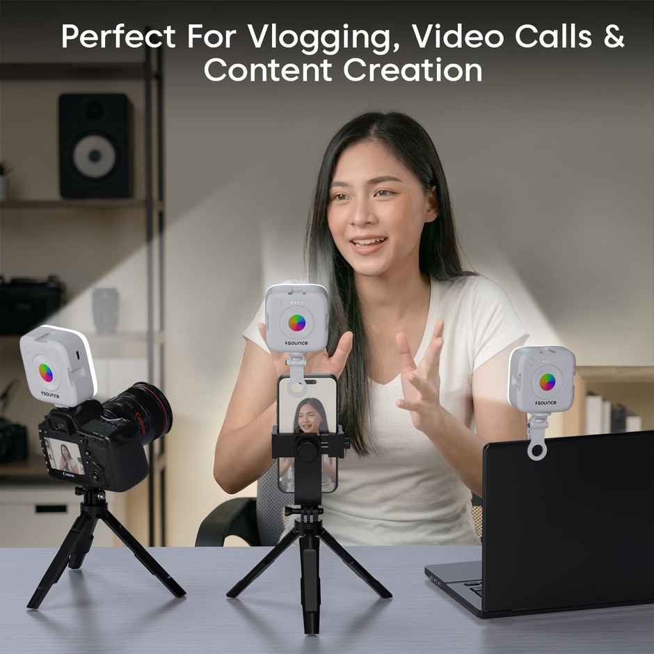 Sounce Portable Mini RGB LED Video Light with 360 HSI and Special Effects