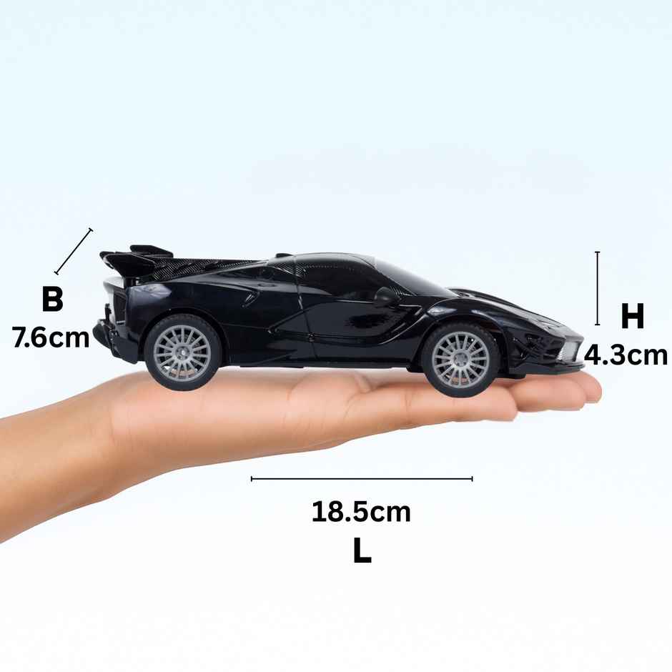 Race N Roll Hi Speed Rechargeable Remote Control Car 1:24 - Fer Black