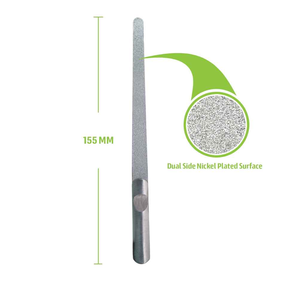 Midazzle Nail Filer Stainless Steel-L M225 Minf3801