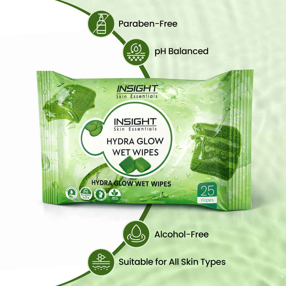 Insight Cosmetics Hydra Glow Wet Wipes