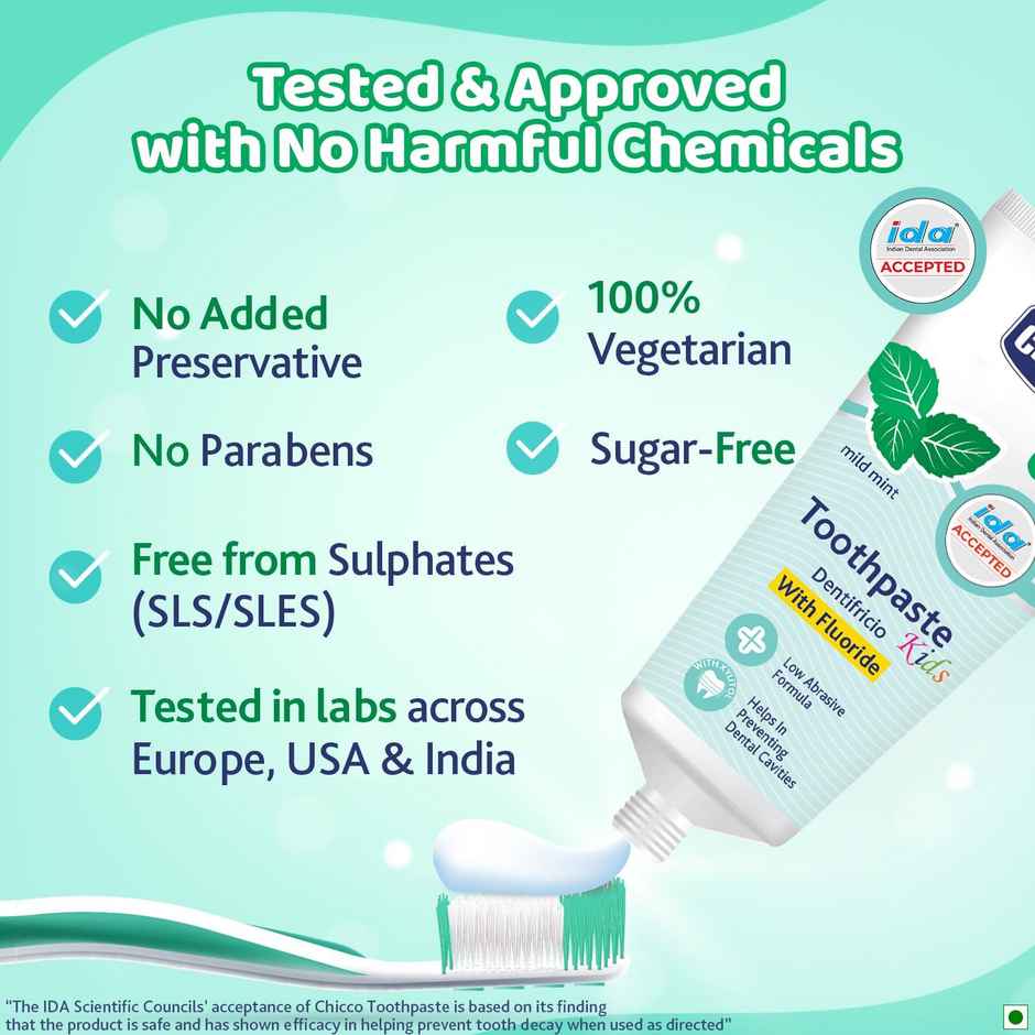 Chicco Toothpaste Mildmint 6Y+ Withfluoride