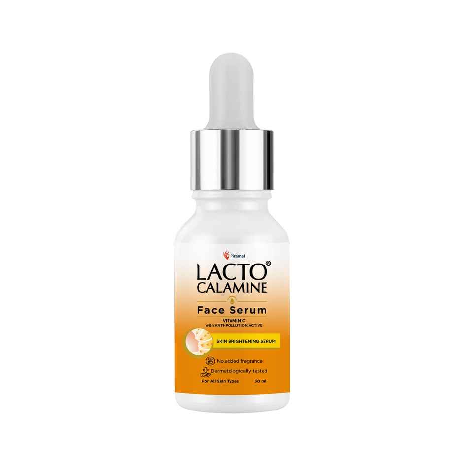 Lacto Calamine Vitamin C Serum Skin Brightening Serum With Pollushield, Vitamin E, B3 And B5