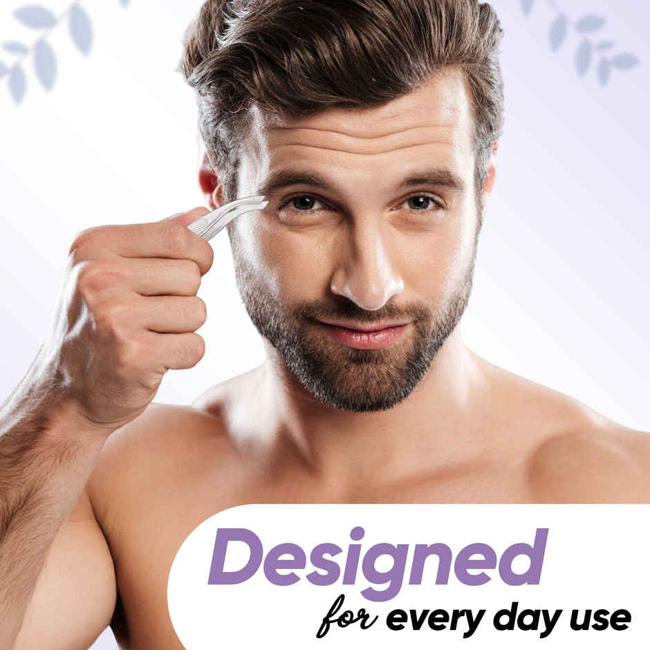 VEGA Tweezer - Slant Tip | Silver | (Tw-03)