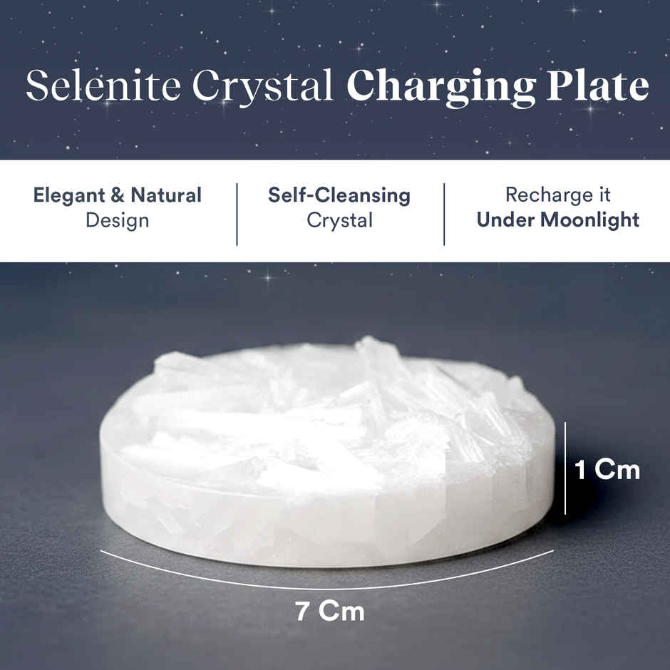 Pujashree Pyrite Bracelet With Raw Selenite Plate