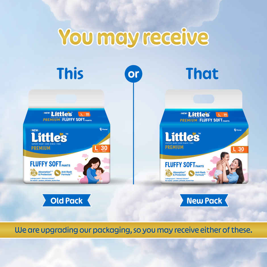Littles Expert Baby Care Comfy Pant Style Diaper | L | 30 pcs