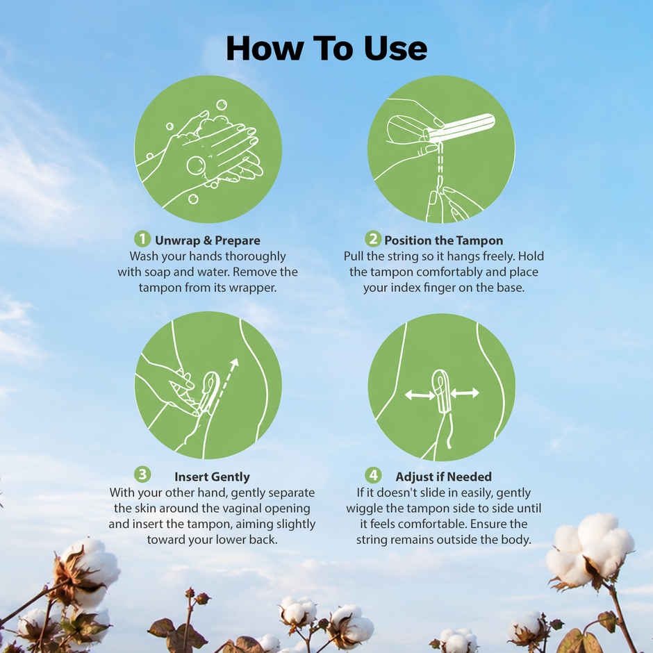 Pee Safe Super Tampons for Medium Flow | Ultra-Absorbent & Leak-Proof Protection