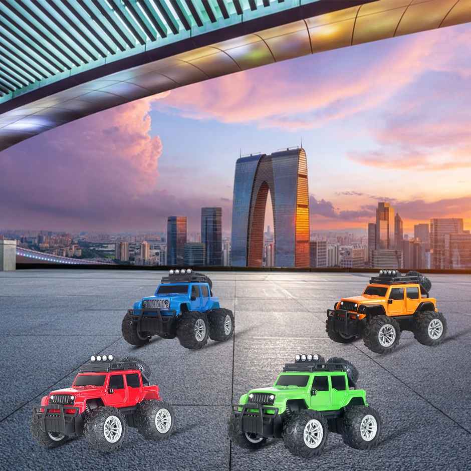 Race N Roll Off Roader Rechargeable Remote Control Monster Truck - Jee Black