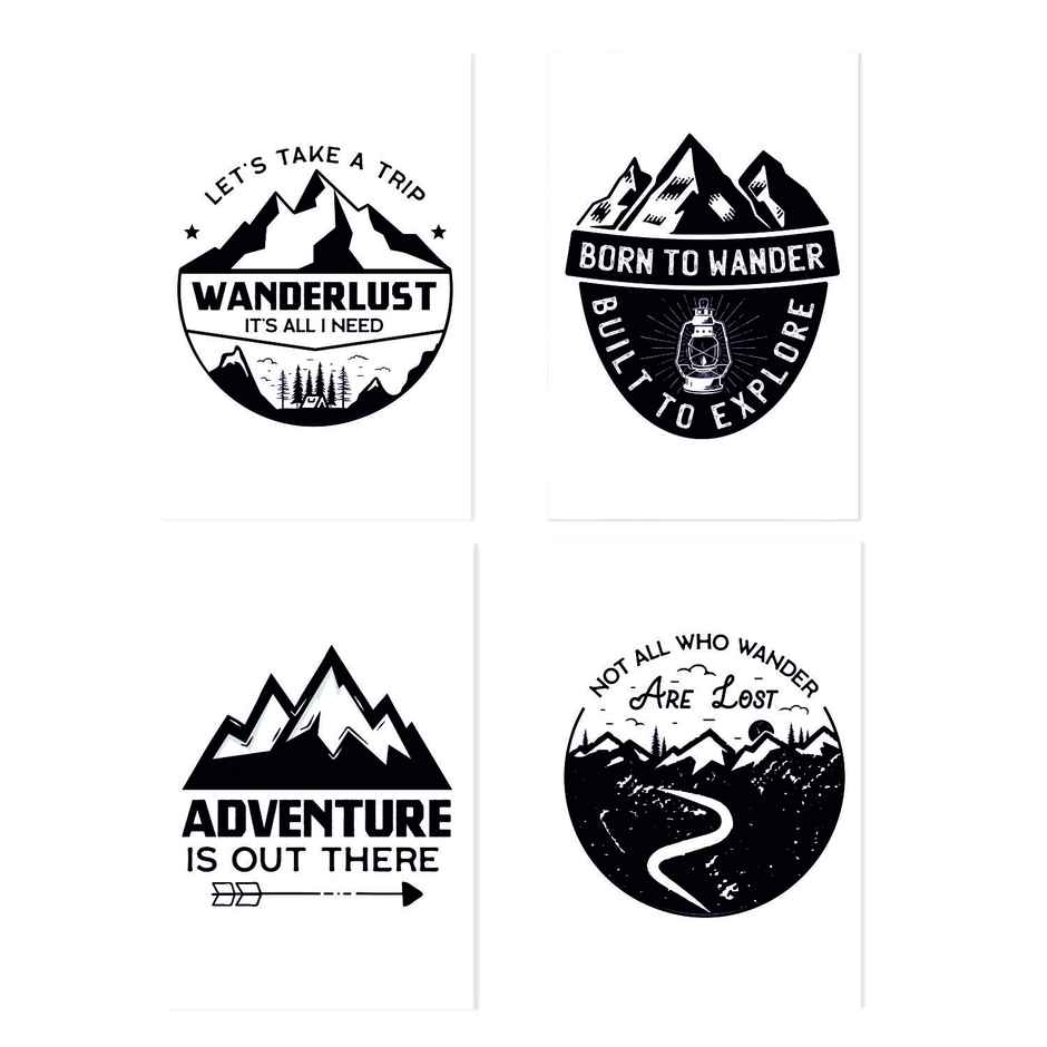 Paper Plane Design Travel Theme Wall Posters | Set of 10 | (12 Inch x 18 Inch) D11