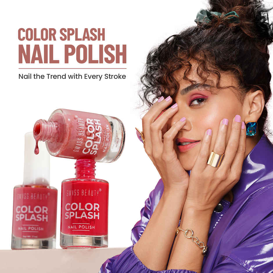Swiss Beauty Color Splash Nail Polish | Burnt Apricot