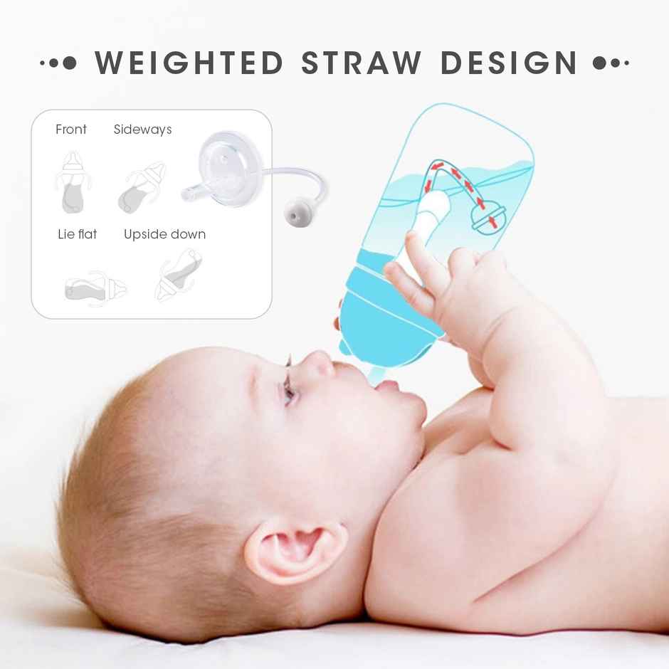 R for Rabbit Premium Baloo Baby Straw Sipper Bottle ( 300 ml Pink)