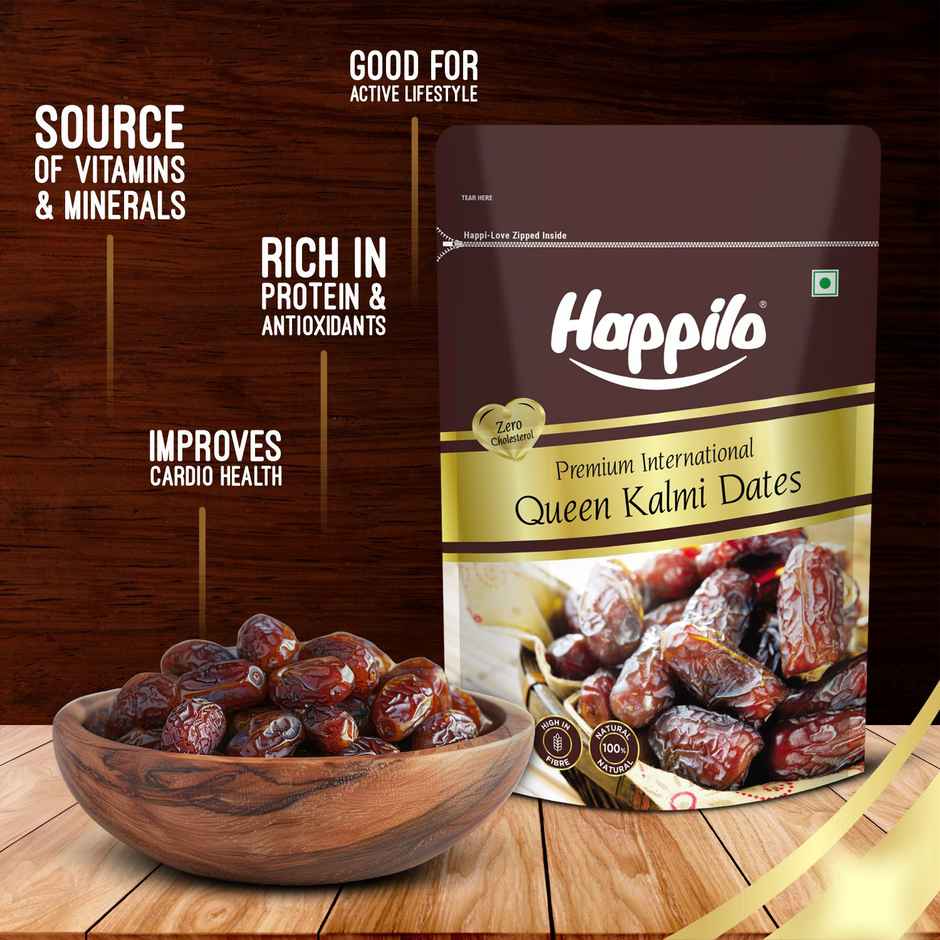 Happilo Premium Kalmi Dates | Naturally Sweet Khajur | No Added Sugar