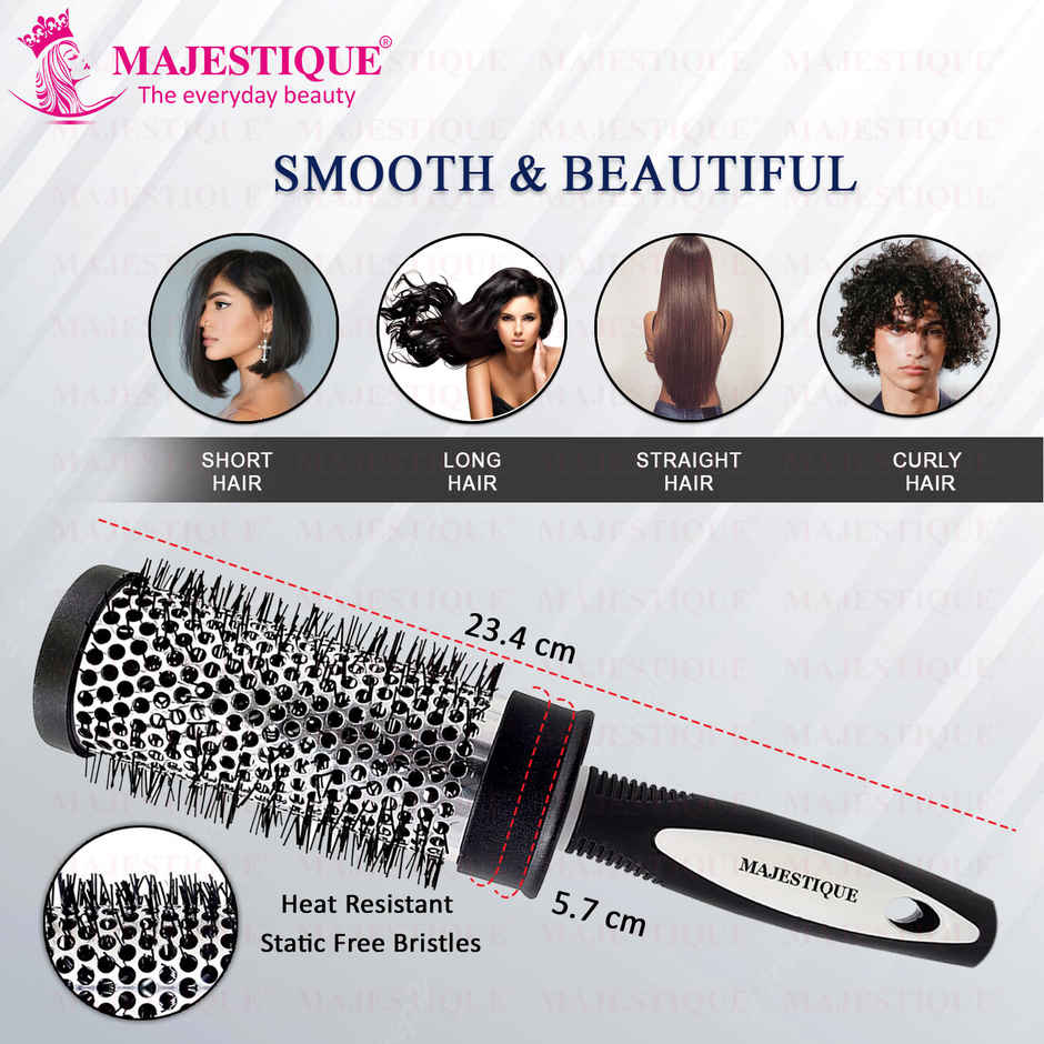 Majestique Blow Dryer Brush | Lightweight Professional Roller for Precise Heat Styling, 2 Inch
