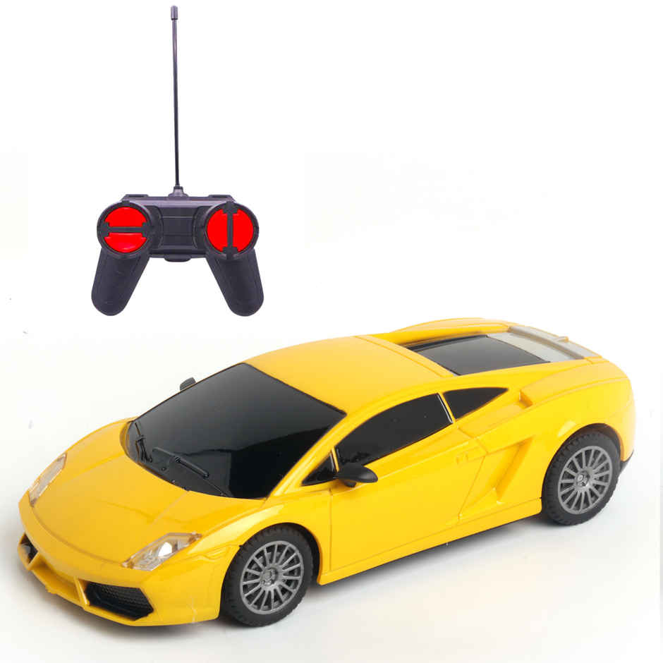 Race N Roll 1:24 Rechargeable Hi Speed Mini Remote Control Car - Lam Yellow