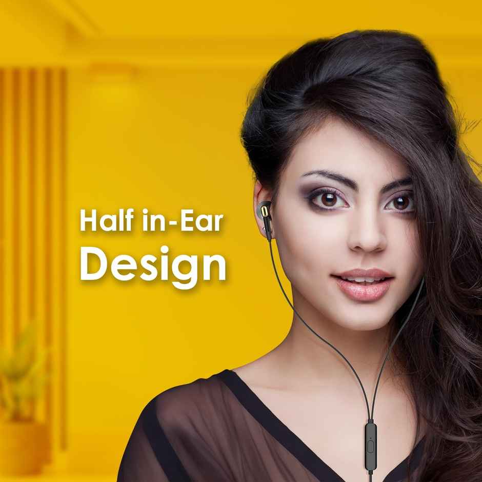 itel Iep14 Wired Earphones | 14.2Mm Driver | In-Line Mic | 10Min Fast Charge - 120Min Play | Comfy Fit