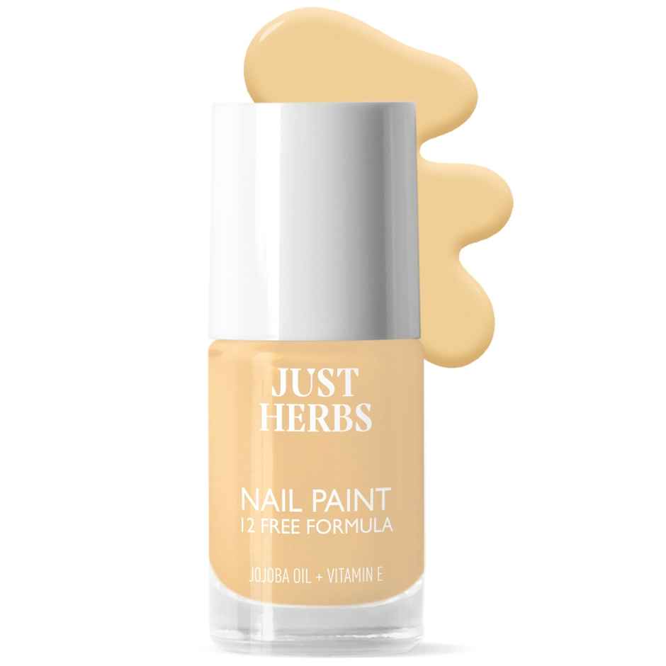 Just Herbs 12 Free Nail Paint-Sunshine Glow-29 | Long-Lasting Shine