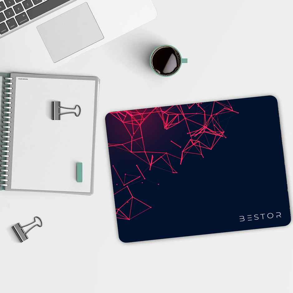 Bestor Set of 5 Combos of USB Wired Keyboard, Wired Mouse, Mouse Pad Base Waterproof, Type A to Type C Converter & 4 Port USB HUB for PC, Laptop, Computer