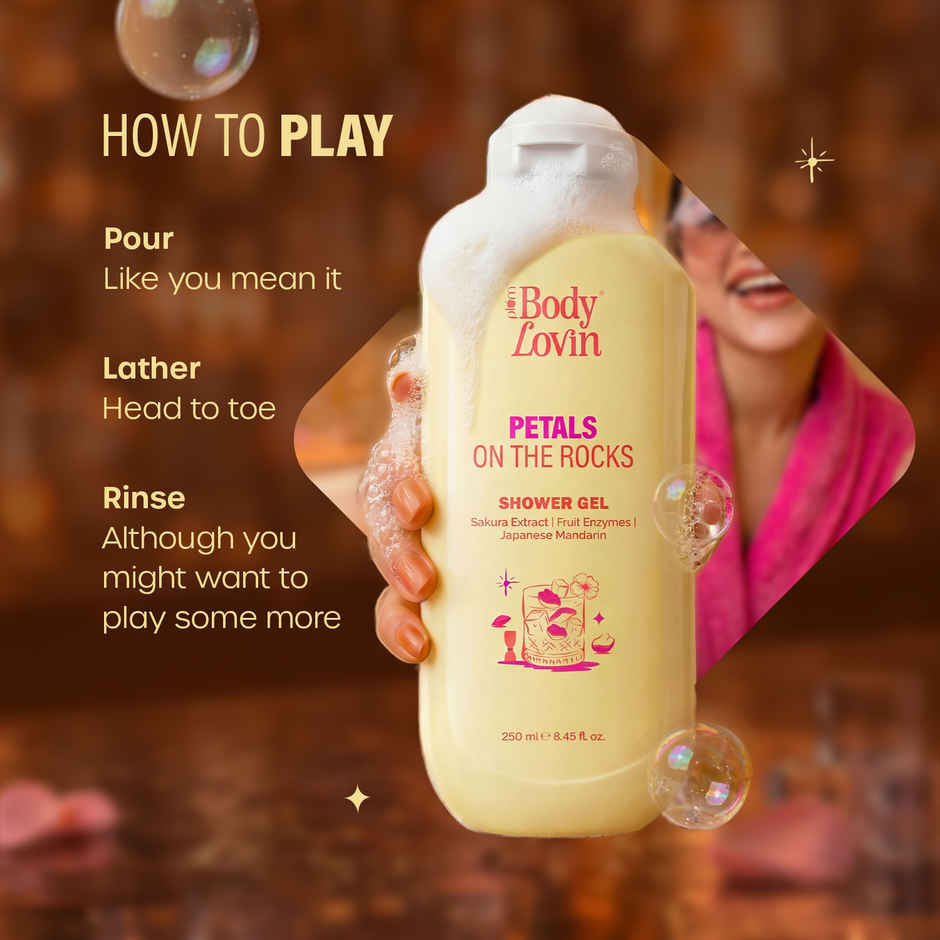 Plum BodyLovin Petals On The Rocks Shower Gel