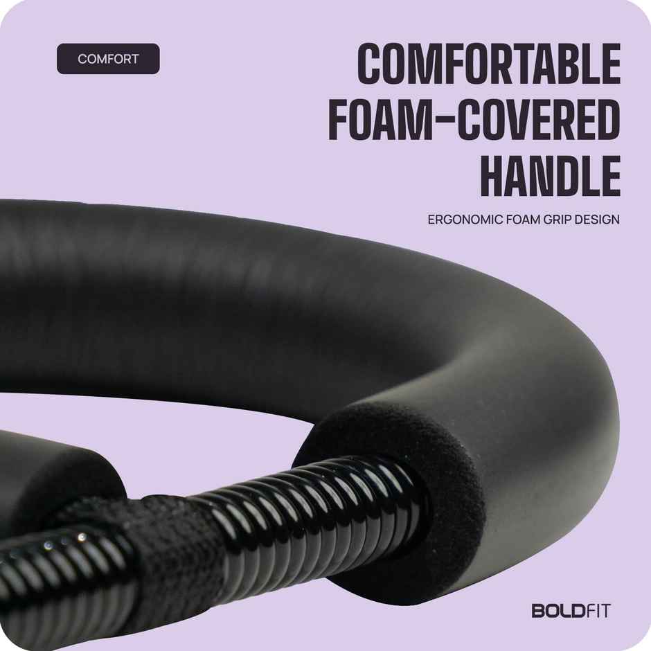 Boldfit Forearm Strengthener Wrist Exercise Equipment Arm Strengthener Grip Strengthener Black