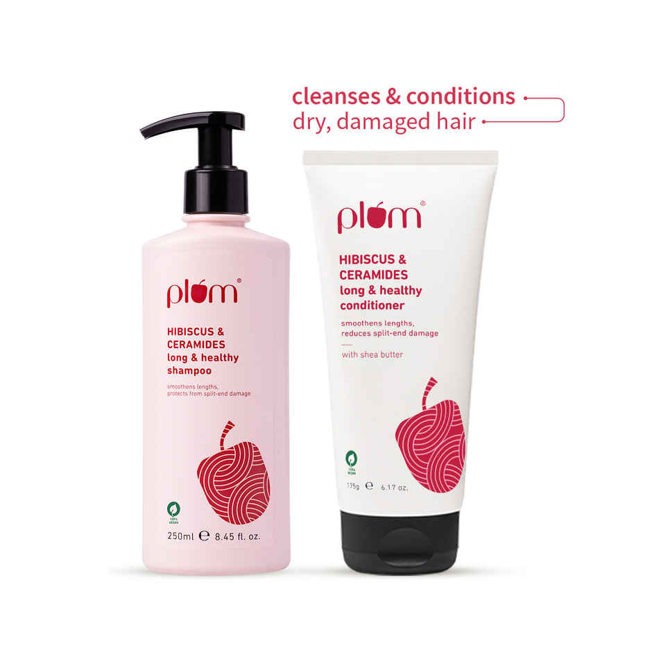 Plum Hibiscus & Ceramides Long & Healthy Shampoo & Conditioner