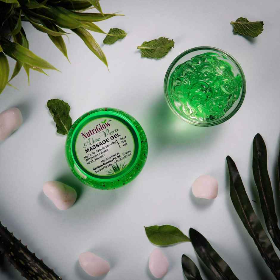NutriGlow Aloe Vera Hydrating Gel - For Face, Hair & Glowing Skin