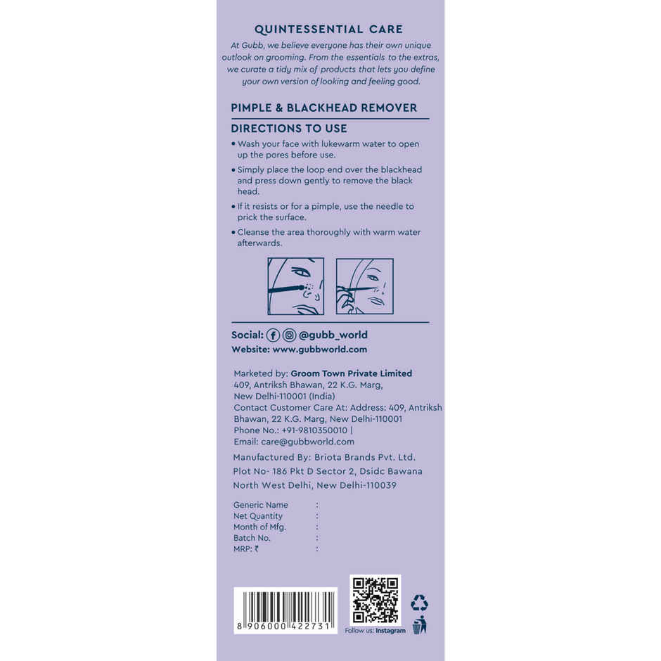 Gubb Pimple Acne And Blackhead Remover Tool