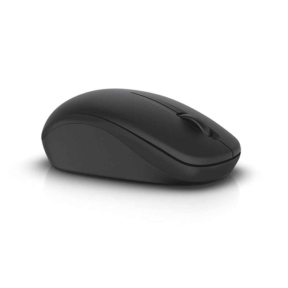 Dell WM126 Wireless Mouse, 1000DPI, 2.4 Ghz with USB Nano Receiver, Optical Tracking, 12-Months Battery Life, Plug and Play, Ambidextrous, Connect Up To 6 Compatible Devices With One Receiver - Black