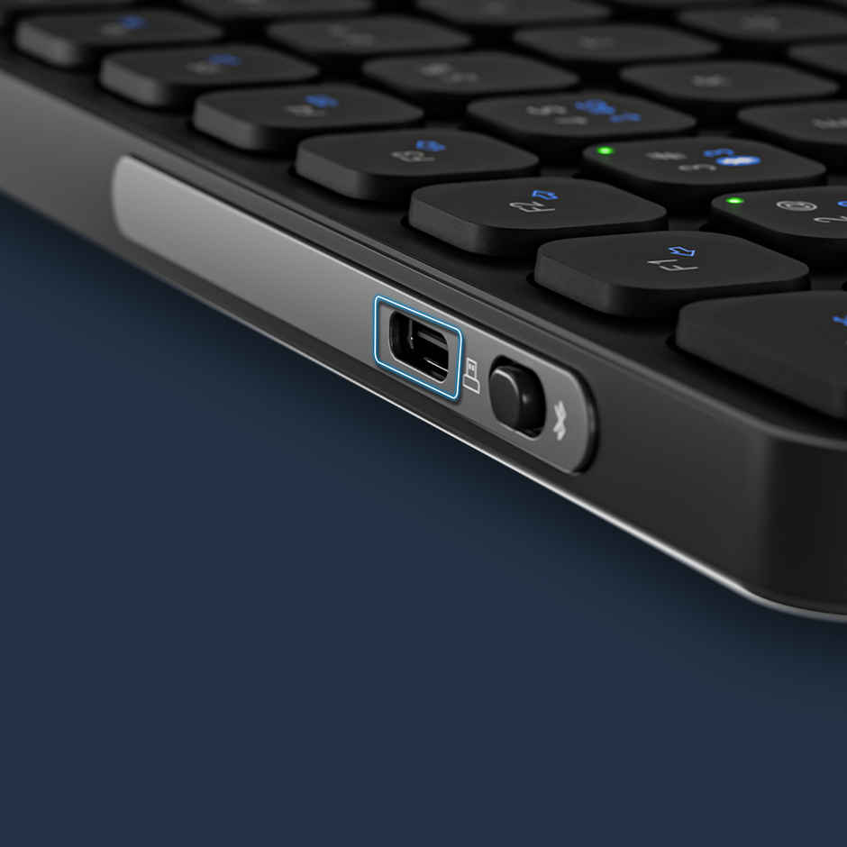 Rapoo E9050L Bluetooth Wireless Multi-Device Keyboard | Connect with 4 Devices | Grey