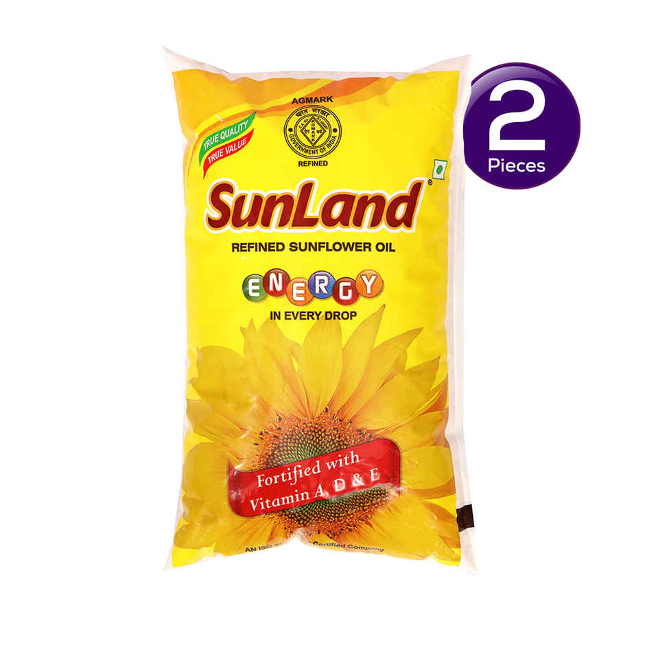 Sunland Refined Sunflower Oil Pouch Combo