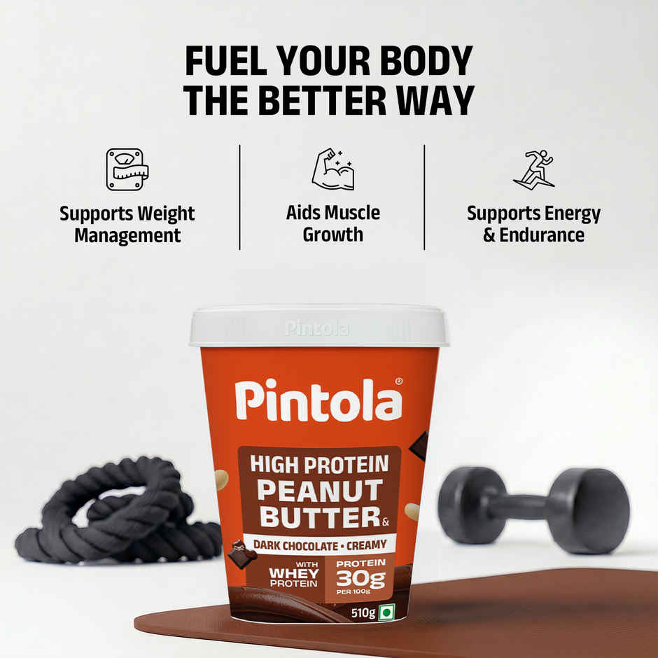 Pintola High Protein Dark Chocolate Peanut Butter - Creamy