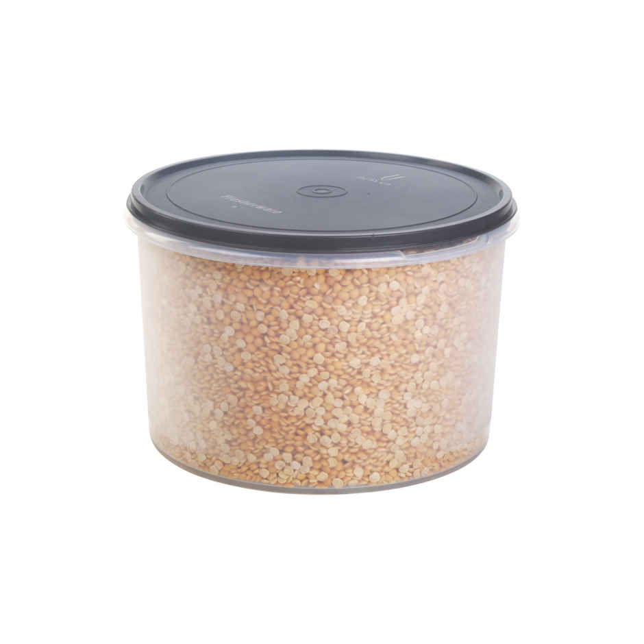 Joyo Fresherware Round Multi-Purpose Plastic Container for Rice, Spices, Atta,etc-7.5 ltr -Assorted