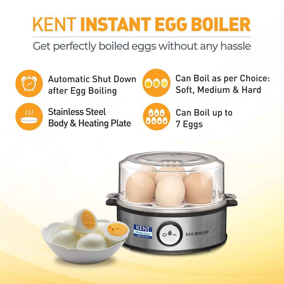 KENT 360 W Egg Boiler - 7 Eggs | Automatic Power Off