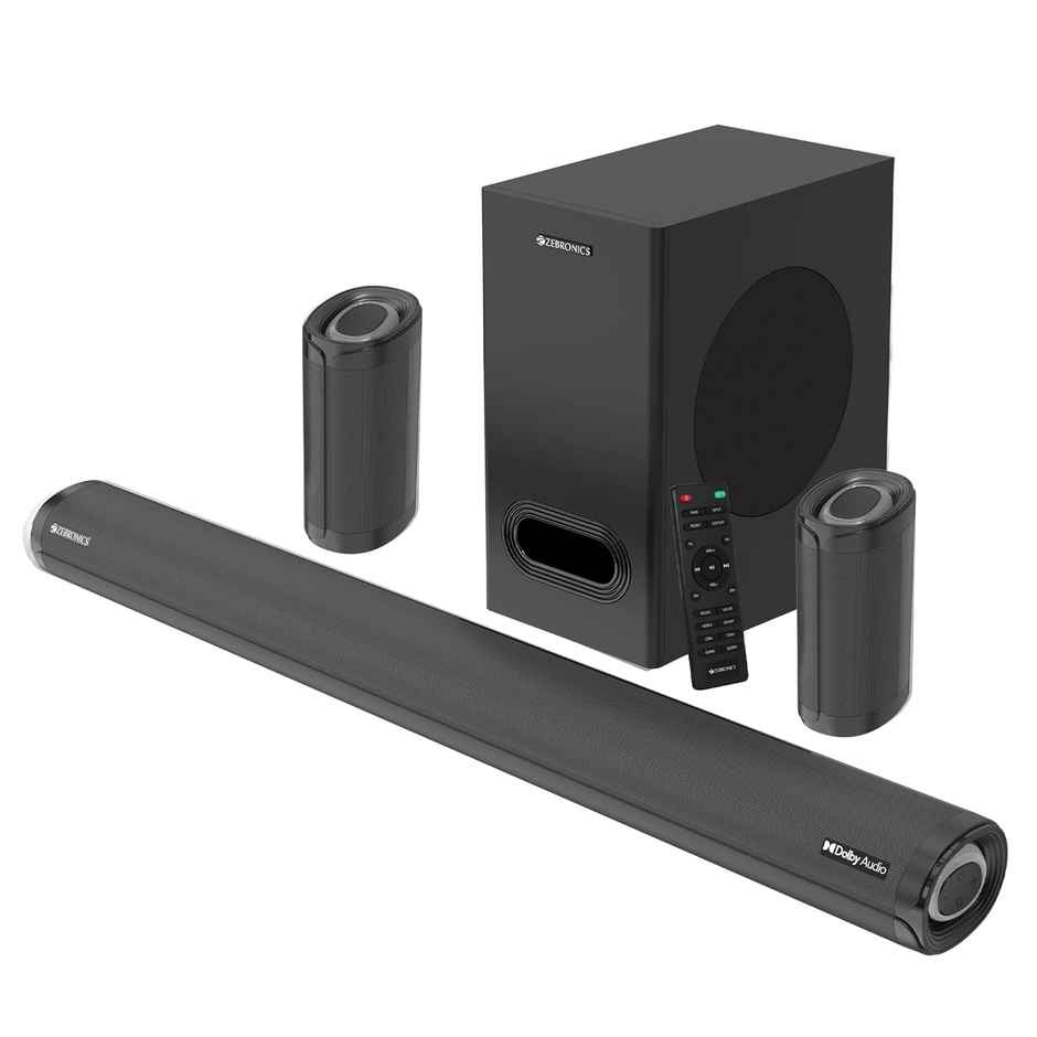 Zebronics Jukebar 9500WS PRO Dolby 5.1 soundbar with Wireless Satellites, Dolby Audio, 525W (Black)