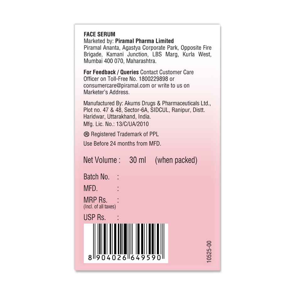 Lacto Calamine 10% Niacinamide Face Serum, Non Sticky To Minimise Pores