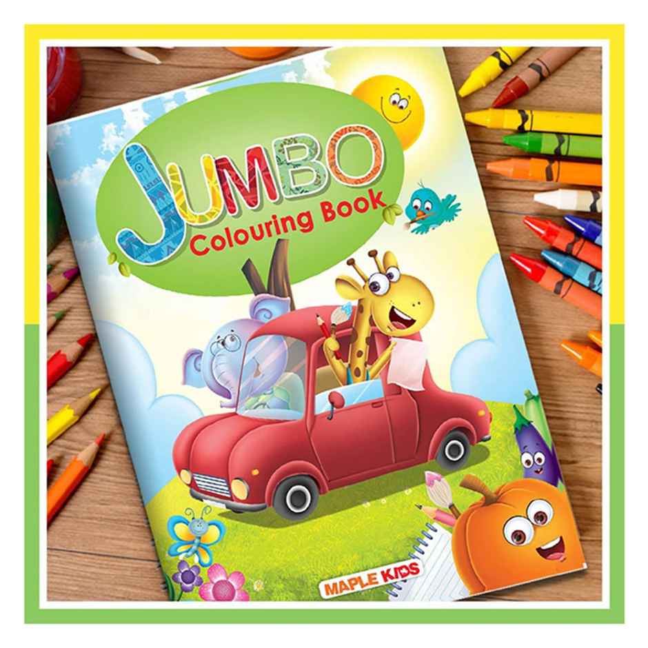 Jumbo Colouring Book - Activity Colouring Book for 3 to 5 years old kids