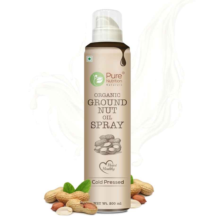 Pure Nutrition Cold Pressed Groundnut Oil | 100% Pure Peanut Oil | Heart-Healthy Cooking