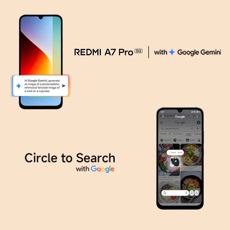 Redmi A7 Pro 5G | 4 GB RAM | 128 GB Storage | 6.9 inch Display | 5G | Mist Blue