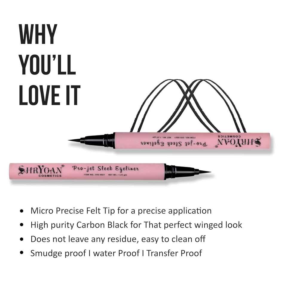 Shryoan Pro-Jet Sleek Black Eyeliner