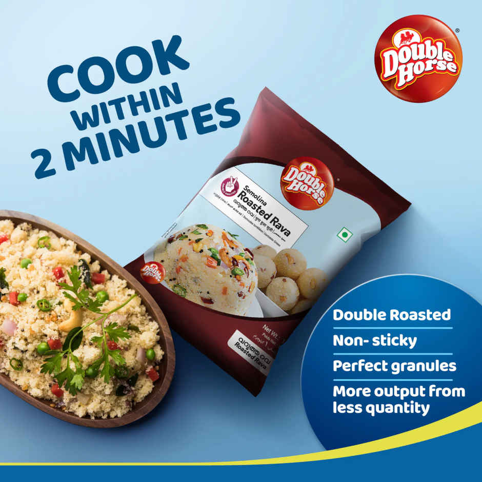 Double Horse Double Roasted Rava