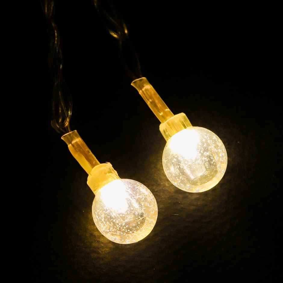 Lexton Fairy 14 Crystal BubbleBall LED StringLight IcicleLights 14LED 4mt Pack-1 WarmWhite