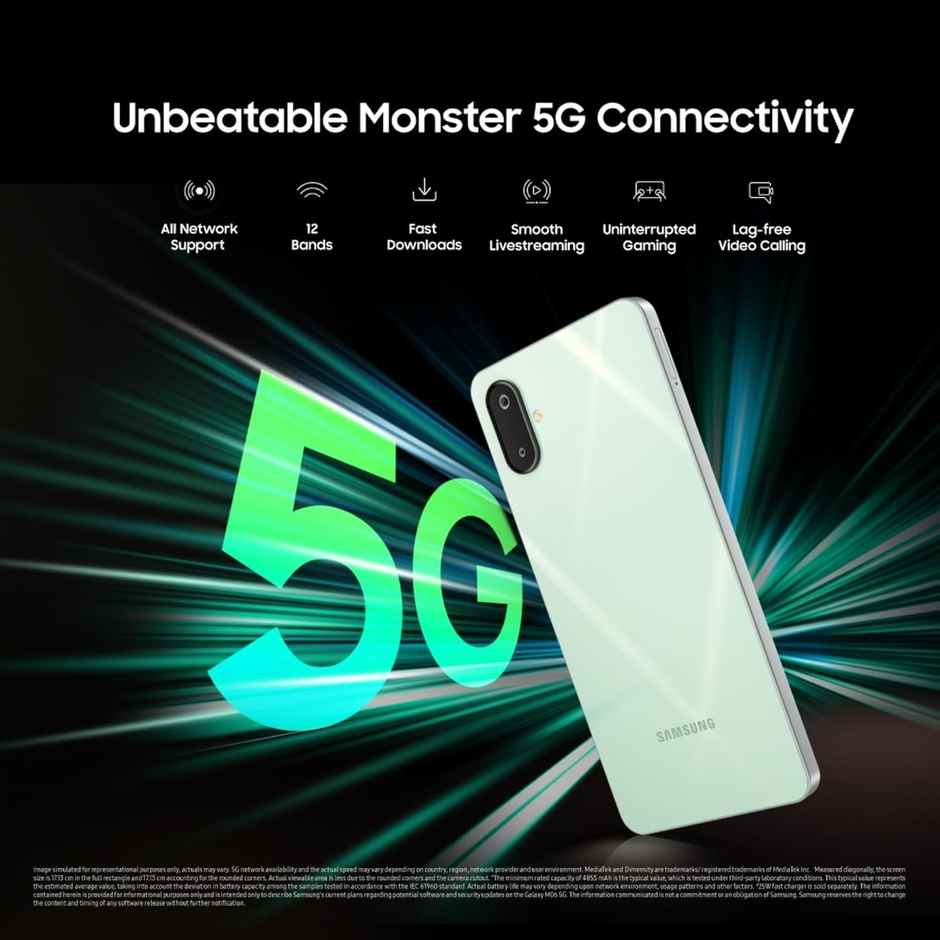 Samsung Galaxy M06 5G | 4GB | 128GB | Blazing Black