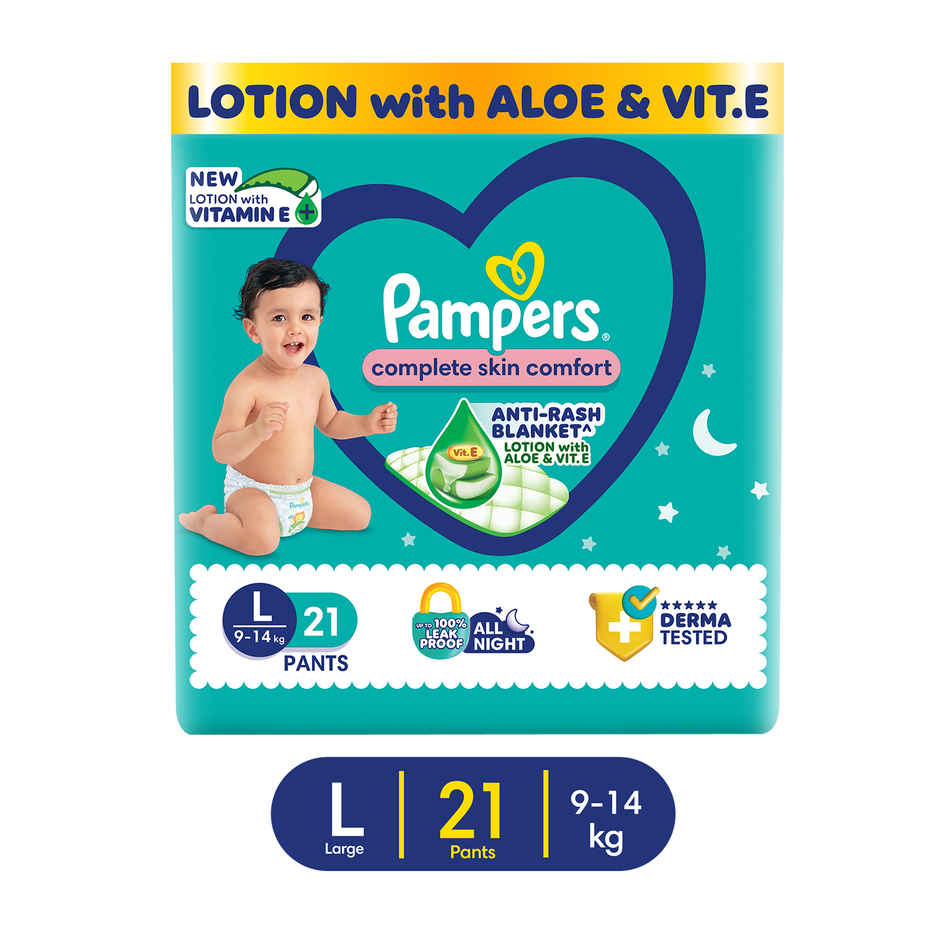 Pampers All Round Protection Baby Diapers | Pant Style | L | 21 pcs