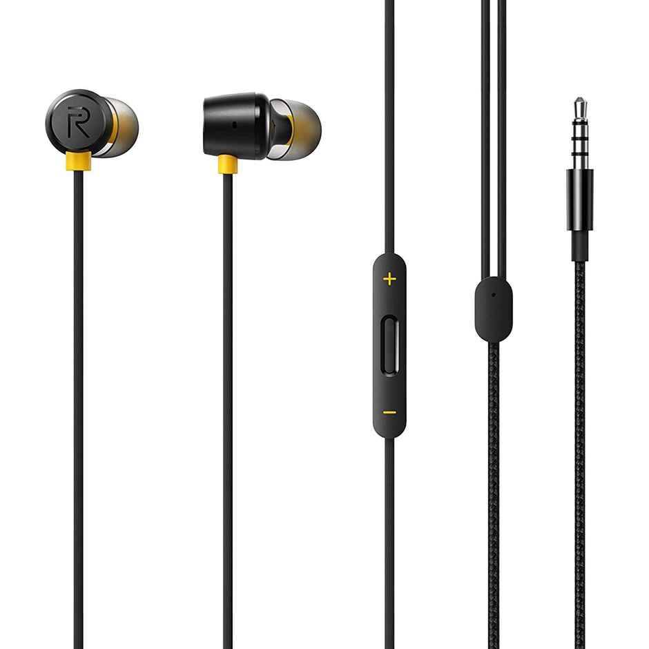 Realme Buds 2 Wired In Ear Earphones With Mic (Black)