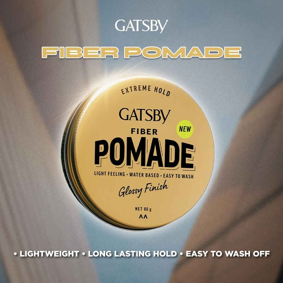 Gatsby Japan's No. 1 Fiber Pomade Hair Wax | Glossy Finish