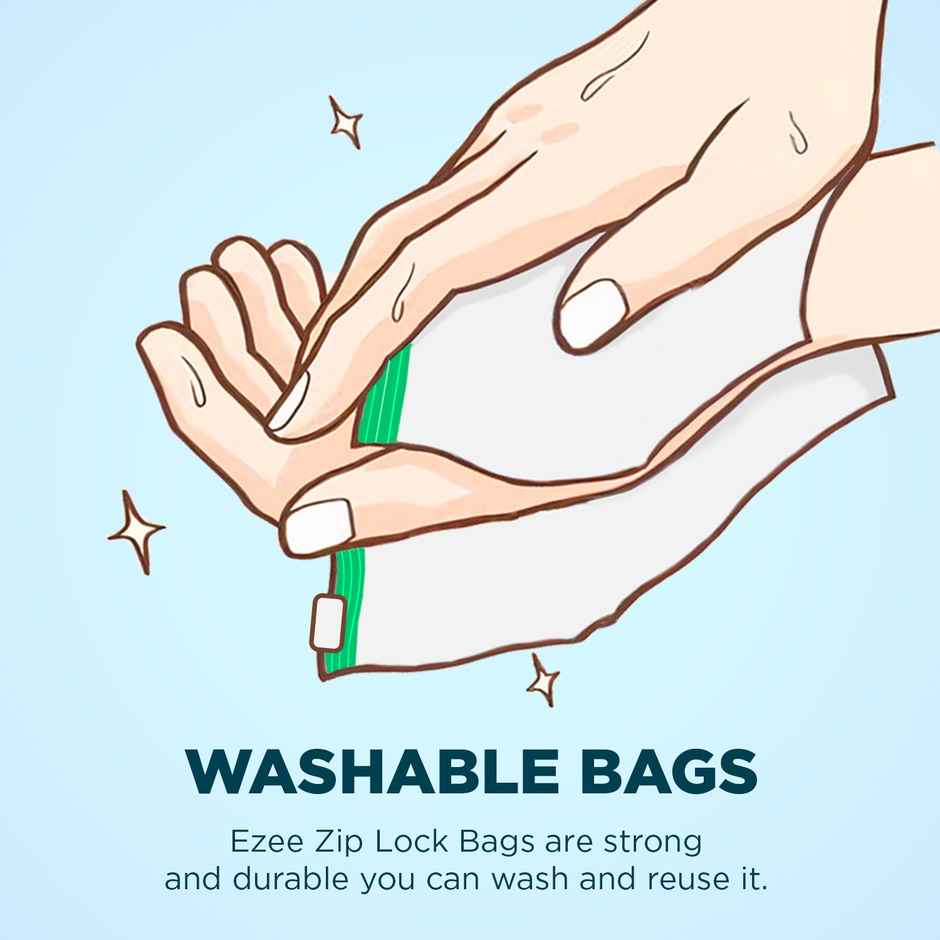 Ezee Zip Lock Storage Bags Medium